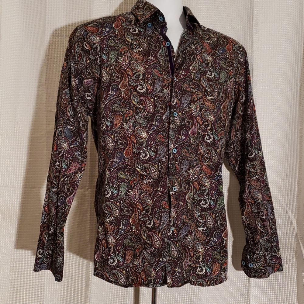 Visconti Black size M mens long sleeve shirt.